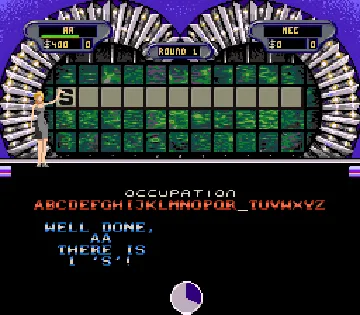 Wheel of Fortune - Deluxe Edition (USA) screen shot game playing